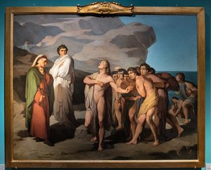 Dante and Casella by Amos Cassioli