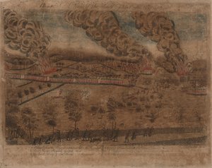 The Battles of Lexington and Concord: Plate I, The Battle of Lexington, April 19, 1775. Plate II, A View of the Town of Concord. Plate III: The Engagement at the South Bridge in Concord. Plate IV: A View of the South Part of Lexington. by Amos Doolittle