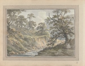 Views in England, Scotland and Wales: Landscape with Stream by Amos Green