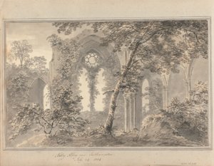 Views in England, Scotland and Wales: Netley Abbey near Southampton, July 24, 1804 by Amos Green