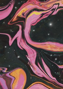 Cosmic Fluid Nebula by Amy Louise Baker