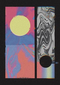 Cosmic Glitch Circles by Amy Louise Baker