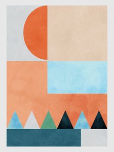 Spaces Blue Triangle by Ana Rut Bre