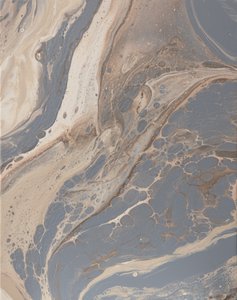 Grey Beige Fluid Marble
