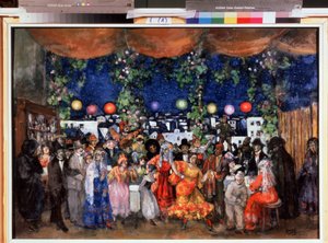 Carnival in Spain. Painting by Anatoli Afanasyevich Arapov