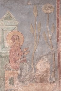 Saint Anne Praying by Ancient Russian frescos