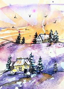 Cozy Winter Village