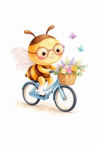 Cute Bee Bike Ride