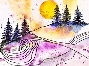 Purple Mountain Sunset