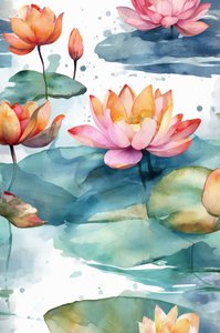 Serene Lotus Pond