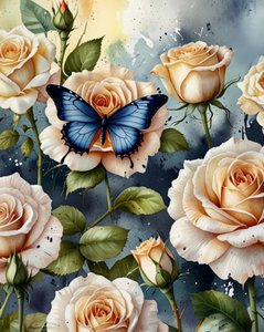 Serene Rose Butterfly
