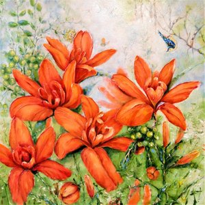 Vibrant Orange Flowers