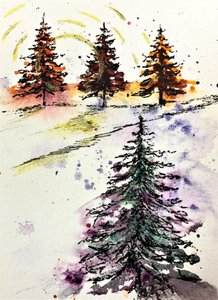 Winter Forest Glow