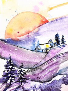 Winter Moon Cabin
