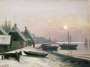 Fishing Boats in the Winter Sunlight