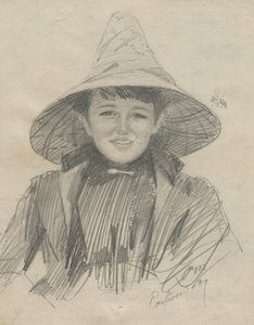 Ada Lymon Woman in a Large Hat by Anders Leonard Zorn