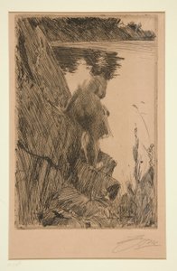 Bather (Evening) III by Anders Leonard Zorn