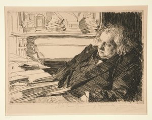Ernest Renan by Anders Zorn