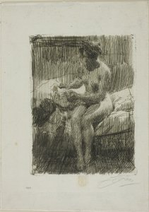 Model Reading by Anders Leonard Zorn