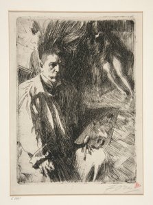 Self-Portrait with Model II by Anders Leonard Zorn