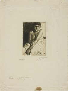 Sitting Model by Anders Leonard Zorn