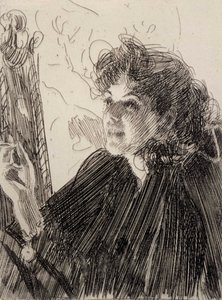 Woman Smoking by Anders Zorn