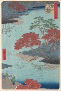 Inside the Akiba Shrine at Ukeji, 8th Month, Snake Year 1857 by Ando Hiroshige