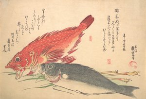 Isaki and Kasago Fish, from the series Uozukushi Every Variety of Fish by Ando Hiroshige