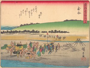 Kanaya, from the Series The Fifty-three Stations of the Tokaido Road