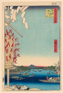 Miyato River by Great Bank of Asakusa River, No 68 from One Hundred Views of Edo