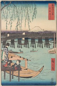 Toto, Ryogoku, from the Series Thirty-six Views of Mount Fuji by Ando Hiroshige