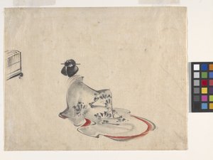 A Woman Bowing