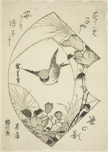 Autumn Flower and Sparrow, c.1835 by Ando or Utagawa Hiroshige