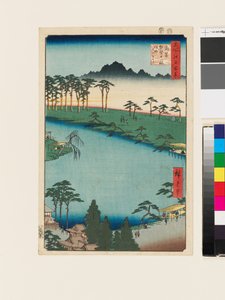 Kumano Junisha Shrine, Tsunohazu by Ando or Utagawa Hiroshige
