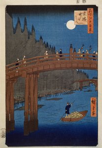 Kyoto Bridge by Moonlight, from the Series 