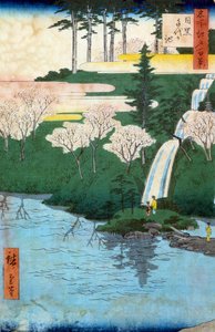 One hundred famous views of Edo; view of Chiyo a Meguro pond