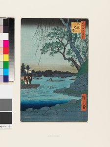 Onmaya River Bank by Ando or Utagawa Hiroshige