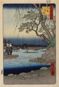 Stables Embankment by Ando or Utagawa Hiroshige
