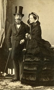 Emperor Napoleon III and Empress Eugénie by Andre Adolphe Eugene Disderi