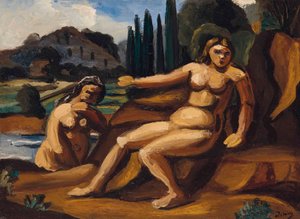 Two Bathers in a Landscape