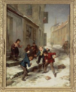 Children Chasing a Rat