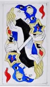 The Game of Marseille: Novalis, Mage of Love - Flame by André Masson