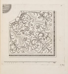 Design for Parterre, from Theatre des Plans et Jardinages, pub. 1652 by André Mollet