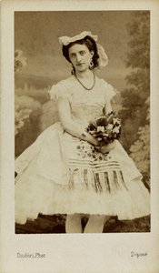 Portrait of the Ballet Dancer Marfa Muravyeva, 1863 by Andre Adolphe Eugene Disderi