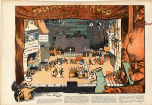 Theatre by Victor Hugo by Andre Devambez, Caricature in Le Rire of 1902