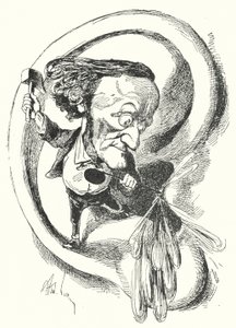 Caricature of German composer Richard Wagner by Andre Gill
