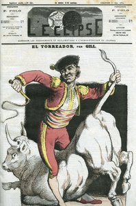 Cartoon of a Torreador. Cover in 