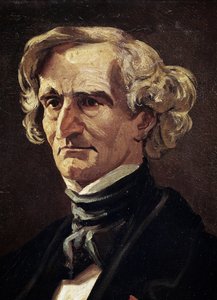 Portrait of Hector Berlioz, French composer, (detail)