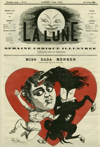 Portrait of Miss Adah-Isaacs Menken, singer at the theatre de la Gaite in Paris by Andre Gill