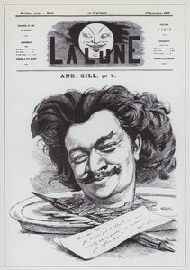 Self-portrait of French caricaturist Andre Gill by Andre Gill